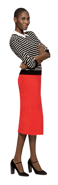 Photograph by B. Blanchet for Bloomberg Businessweek; Hair and makeup: Kyle Malone/Exclusive Artists