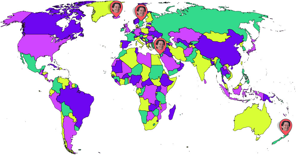 map of where Ashlee has been