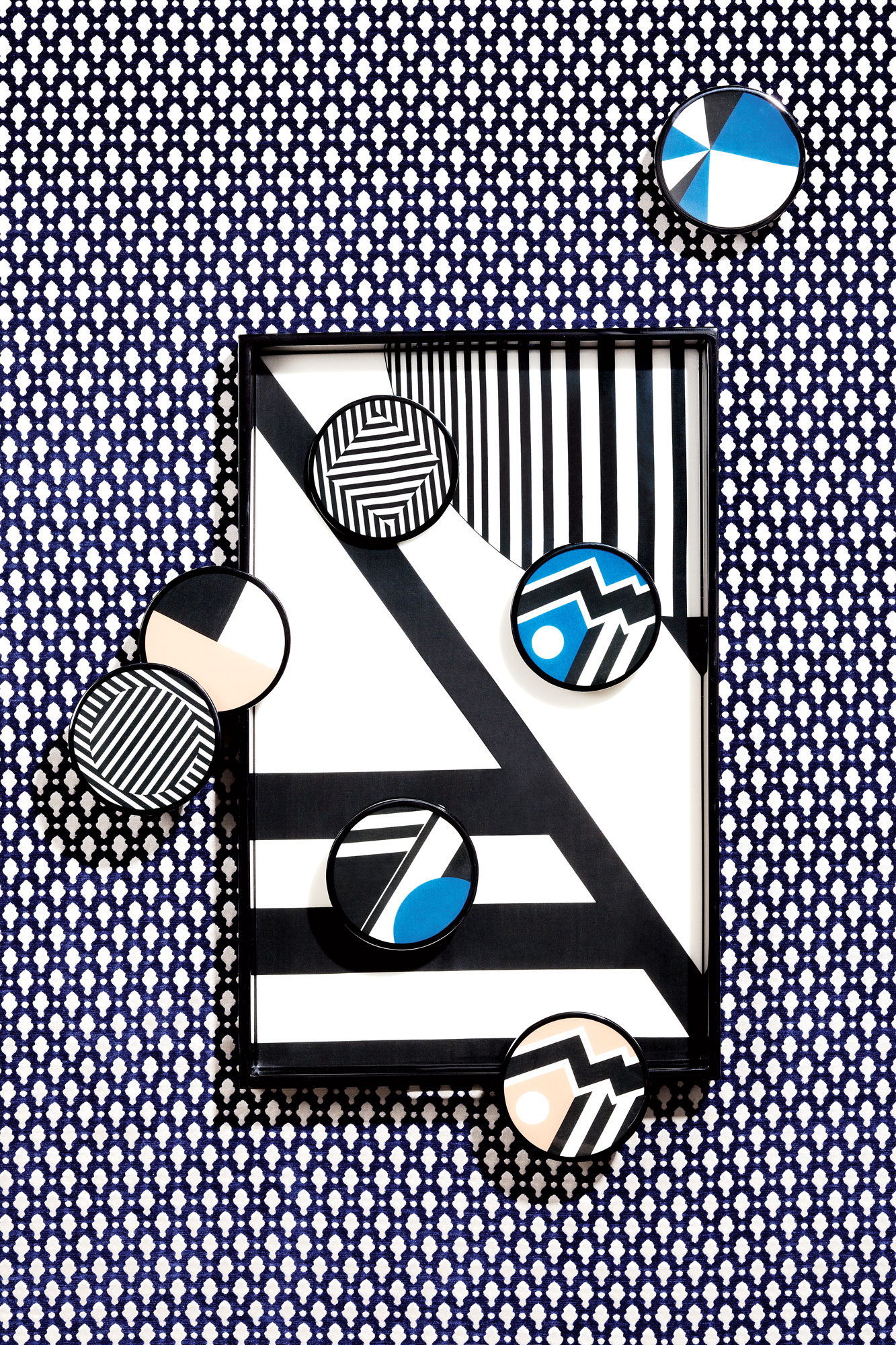Serving Tray and Coasters by Kelly Behun