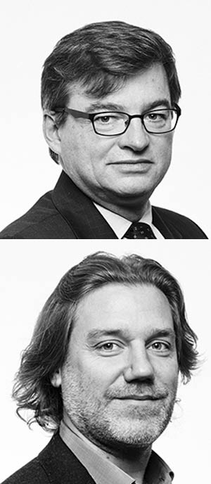 Portrait of Jean-Philippe Bouchaud and Marc Potters