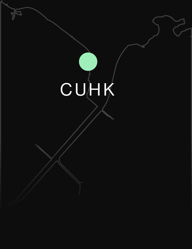 Map locates The Chinese University of Hong Kong