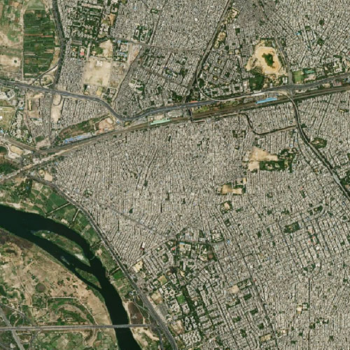 Satellite view of Seelampur, Delhi